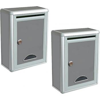 Alloy Lock‑Secure Mail Box Pair – Wall Mounted