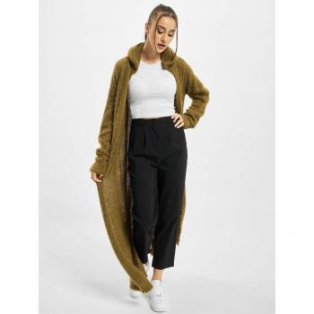 Urban Classics Women's Olive Hooded Feather Cardigan
