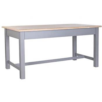 Tavolo da Pranzo PKD Moderno Legno MDF Grigio Naturale