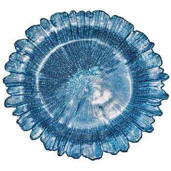 Cargador Decorativo de Vidrio para Bodas