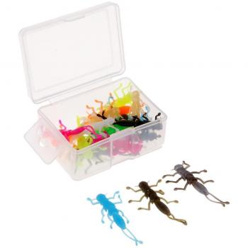 20 pièces d'appâts en caoutchouc souple Stonefly pour la pêche au crappie, stripper et truite