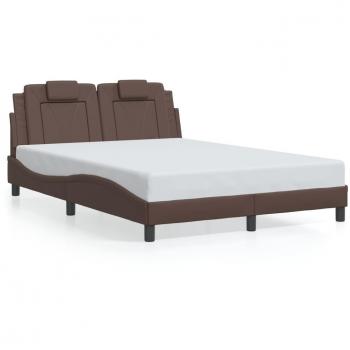VidaXL Kopfteil-Bettgestell 140x190 cm in Braun