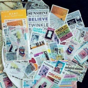 DIY Vintage Washi Sticker Collection