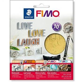 Feuilles de métal doré 14 x 14 cm