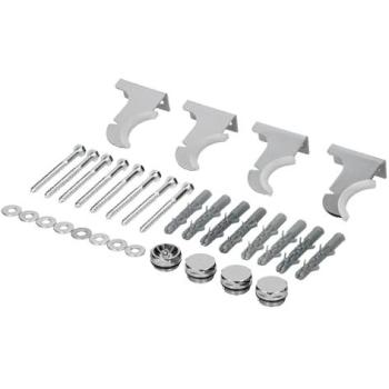 Kit Montage Radiateur Design LuxeBath – Chrome et Vis