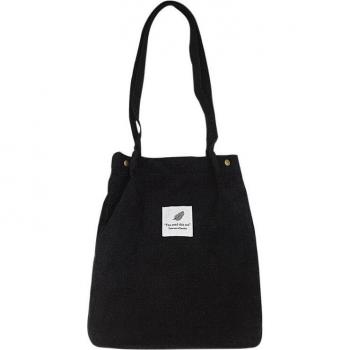 Sac à bandoulière en velours côtelé pour femmes