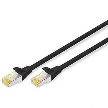 Cable de red Digitus, Cat. 6A, S/FTP, 0,25 m, negro
