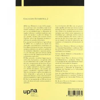 Libro MANUAL PRACTICO DEL PAQUETE ESTADISTICO SPSS PORTILLA/ ERASO/ OTROS UNIVERSIDAD PUBLICA DE NAVARRA Tapa blanda
