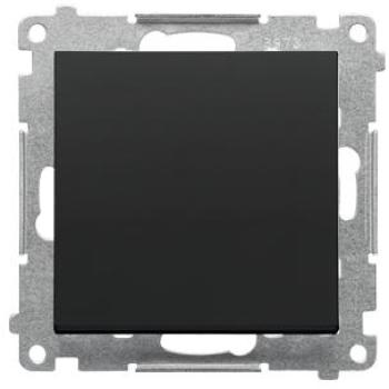Interrupteur sans pictogramme 10 Ax, 250 V, noir mat, Simon55