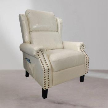 Poltrona Wing con 6 Punti di Massaggio Beige
