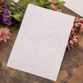 Castle Tree Embossing Stencil