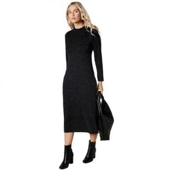 Fit & Flare Women’s Soft Brush Midi