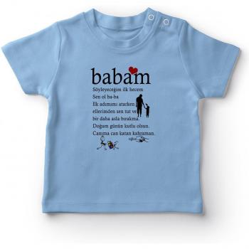 T-shirt bleu Joyeux Anniversaire Bébé