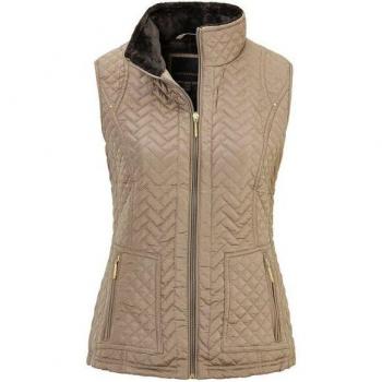 Gilet pelucheux beige