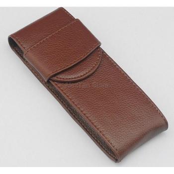 Luxury PU Leather Pen Bag for Fountain and Roller Pens