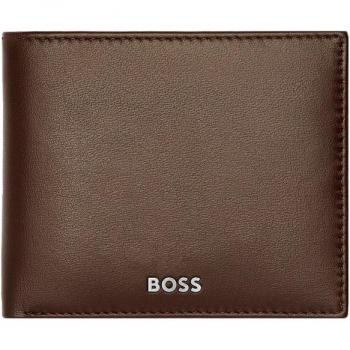 Billetero marrón liso Hugo Boss Classic