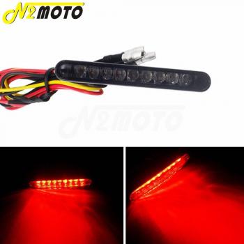Luces LED traseras para moto y ATV, 12V, 9 lámparas de advertencia