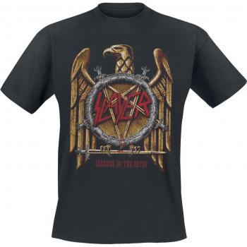 T-Shirt Slayer Seasons Gold Eagle Uomo Nero XL