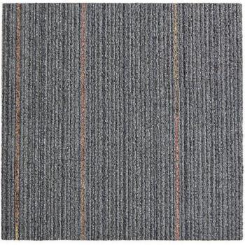Karat Moquette antistatique, insonorisante Berlin gris 50 × 50 cm