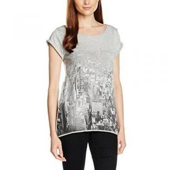 Camiseta Esprit 096EE1K020, Mujer, Gris (Light Grey 5), Talla M