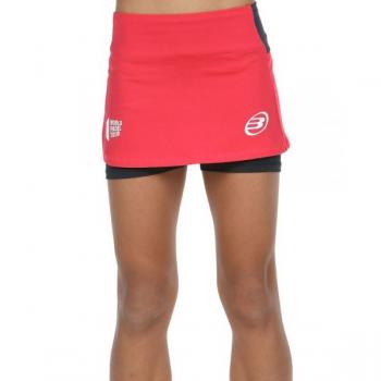 Falda Bullpadel WPT Resoba Rojo Fluor para mujer