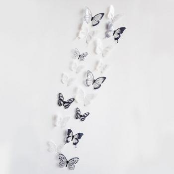 18Pcs 3D Multicolor Butterfly Wall Art