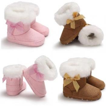 Toddler Soft Moccasin Shoes for Winter Size 0-18M