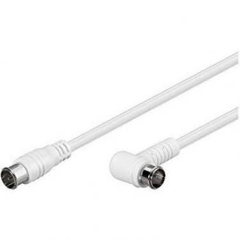 Cable Coaxial Goobay 67349 3,5 m Blanco – Adaptador F