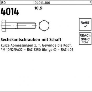 Vis hexagonale ISO 4014 M.Schaft 50mm