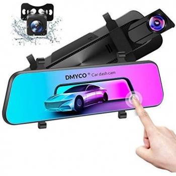 Dual Dash Cam 10 DMYCO 2.5K+1080P Touchscreen e Monitor Parcheggio