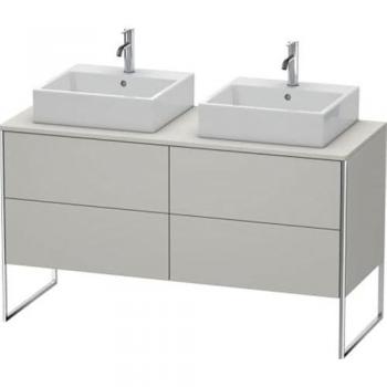 XSquare Duravit XS4926B0707 140x53,8x54,8 cm – Porte coulissante à double ouverture gris béton mat