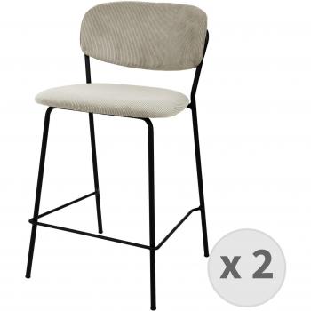 Tabouret de bar Lin cotelé Moloo