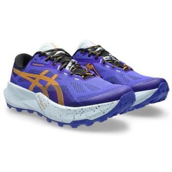 ASICS Trabuco 14 trailrunningschoen – blauw/ultra oranje/wit (46,5)