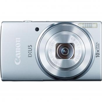 Canon IXUS 185 Digitalkamera – 20 MP, 10‑fach optischer Zoom, 6,8 cm (2,6 Zoll) LCD‑Display, HD‑Ready – Silber
