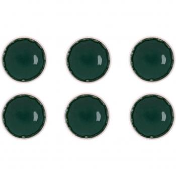Pack 6 assiettes desserts grès vert D21,5 – Björn
