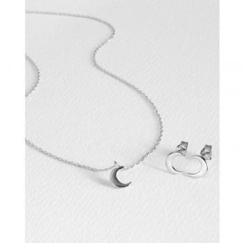 Zilver Halvemaan Luxe Set – 925 Sterlingsilver