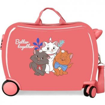 Maleta Infantil Disney Aristocats Better Together Correpasillos 2 Ruedas Rígida 34L Rojo