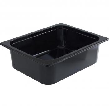 Cubeta Negra Rectangular GN 1/2 Melamina 4700 ml