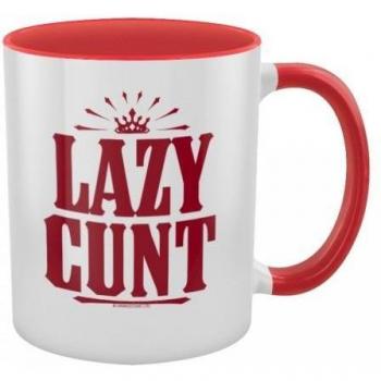 Grindstore Fauler Typ Innen Zwei-Ton Becher Einheitsgröße weiß/rot