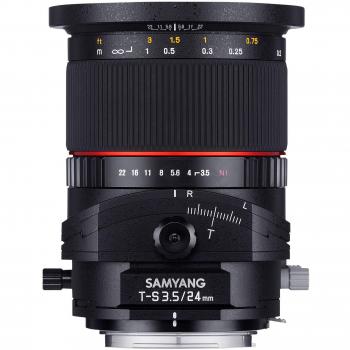 Samyang 24mm f/3.5 Tilt Shift Ultra Wide Angle Manual Focus Lens for Sony E Mount Cameras