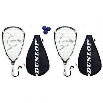 Dunlop Blackstorm Elite Racketball Bundle (2 Rackets, 3 Balls)