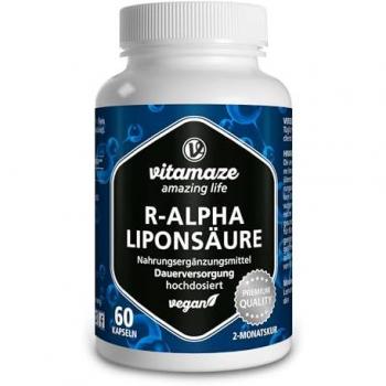 Vitamaze R-Alpha-Liponsäure 200 mg hochdosiert vegan Kapseln 60 St