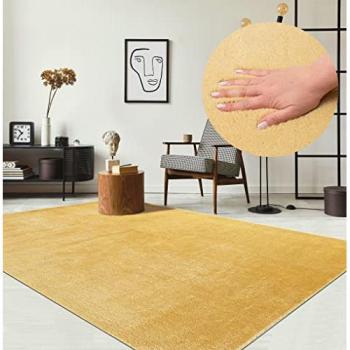 Tapis Salon Doux Antidérapant – Or