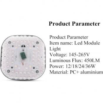 Module LED Carré 12W à 36W