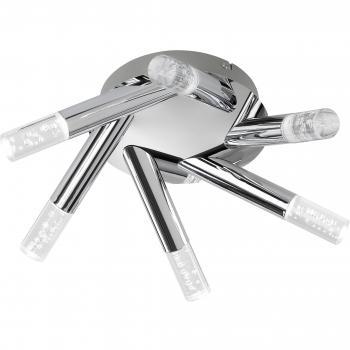 WOFI 6‑flammige Chrom-LED Leuchte (IP20)
