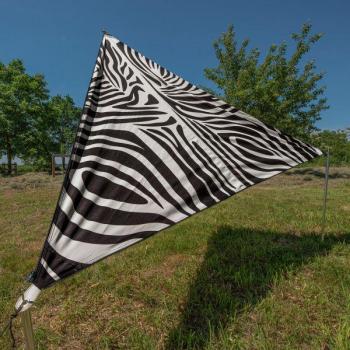 Bent Sonnensegel TC-Zip-Canvas Single Zebra Design