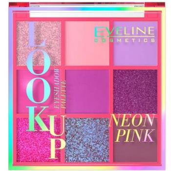Eveline Cosmetics Neon Pink Lidschattenpalette LOOK UP 9 Farben