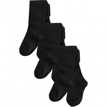 Black Cotton Rich School Tights – Three Pack