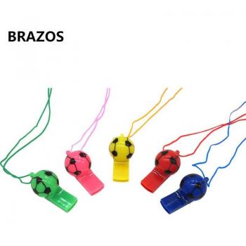 Silbato Escolar 5 Unidades + Cordón Plástico
