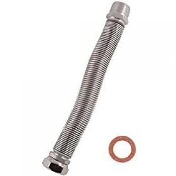 Tubo Inox per Acqua M1/2″-F1/2″ Estensibile 20,0/40,0